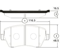 Тормозные колодки передние CTR GK0973