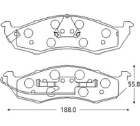 Тормозные колодки CTR GK0720
