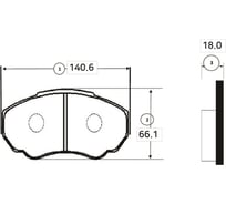 Тормозные колодки передние CTR GK0892