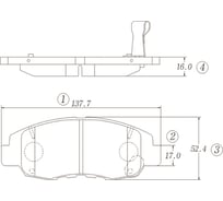 Тормозные колодки CTR GK0347