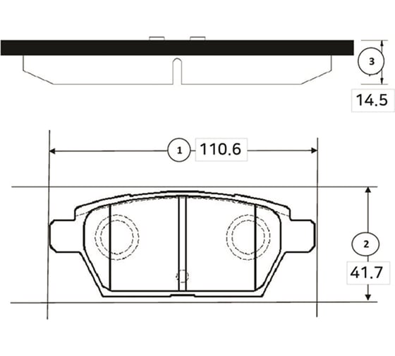 Тормозные колодки CTR GK0710