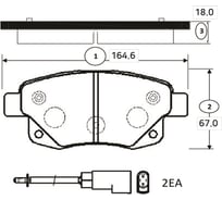 Тормозные колодки CTR GK0203