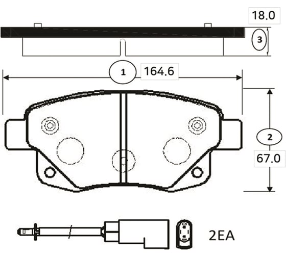 Тормозные колодки CTR GK0203 1