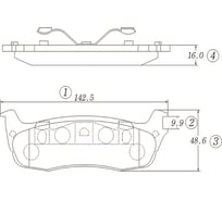 Тормозные колодки CTR GK0151