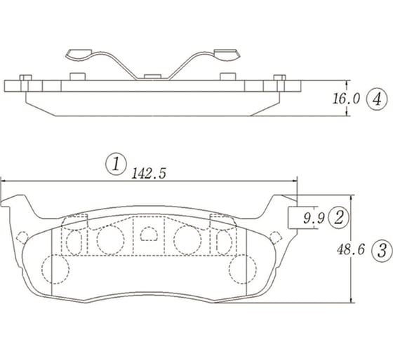 Тормозные колодки CTR GK0151