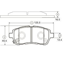 Тормозные колодки передние CTR GK0145