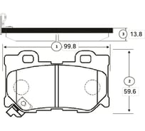 Тормозные колодки задние CTR GK0740