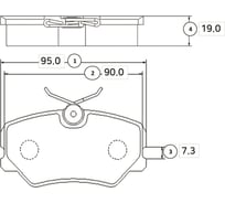 Тормозные колодки передние CTR GK0859