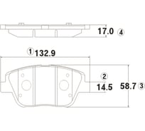 Тормозные колодки передние CTR GK0552