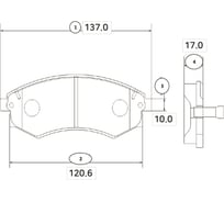 Тормозные колодки передние CTR GK0460