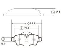 Тормозные колодки CTR GK0026