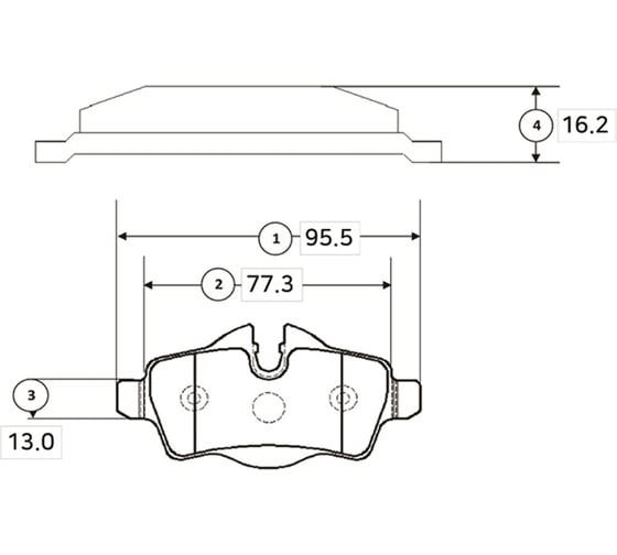 Тормозные колодки CTR GK0026 1
