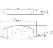 Тормозные колодки CTR GK0308
