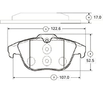 Тормозные колодки задние CTR GK0084