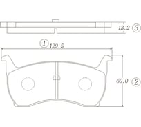 Тормозные колодки CTR GK0146
