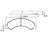 Тормозные колодки передние CTR GK0409