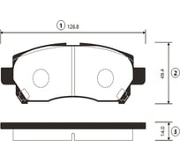 Тормозные колодки CTR GK0142