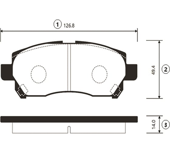Тормозные колодки CTR GK0142 1