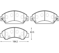 Тормозные колодки CTR GK0260