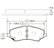 Тормозные колодки CTR GK0122