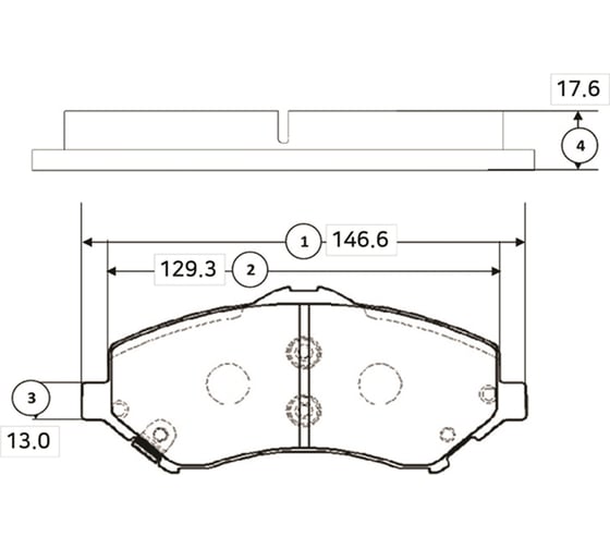 Тормозные колодки CTR GK0122 1