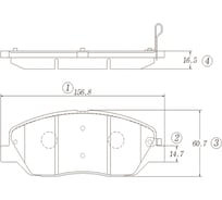 Тормозные колодки CTR GK0565