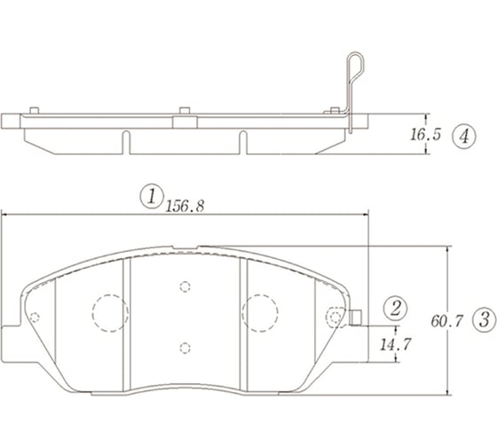 Тормозные колодки CTR GK0565 1