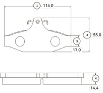 Тормозные колодки CTR GK0310