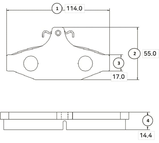 Тормозные колодки CTR GK0310