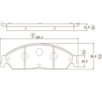 Тормозные колодки CTR GK0149