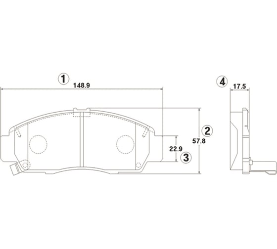 Колодки тормозные CTR GK0345 1