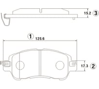 Колодки тормозные передние CTR GK1433