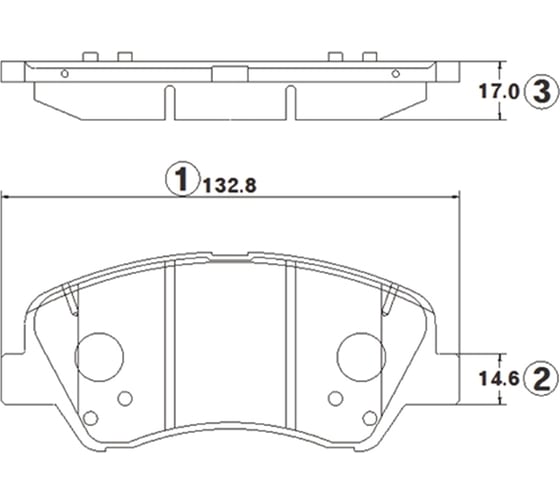 Колодки тормозные передние CTR GK1402