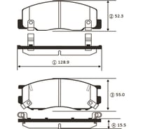Колодки тормозные передние CTR GK1041