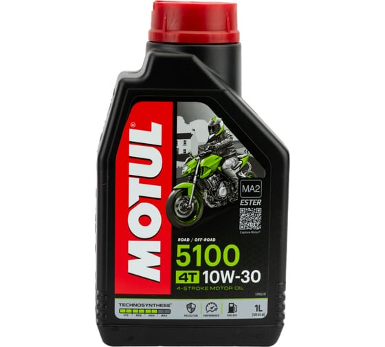 Моторное масло 5100 4T SAE 10W30 1 л MOTUL 104062