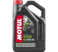 Моторное масло 5100 4T SAE 10W30 4 л MOTUL 104063