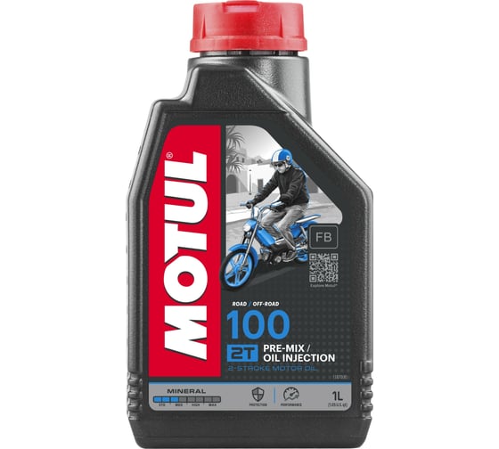 Моторное масло 100 2T 1 л MOTUL 104024