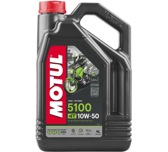 Моторное масло 5100 4T SAE 10W50 4 л MOTUL 104076 1