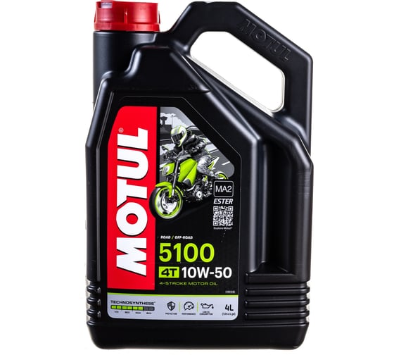 Моторное масло 5100 4T SAE 10W50 4 л MOTUL 104076