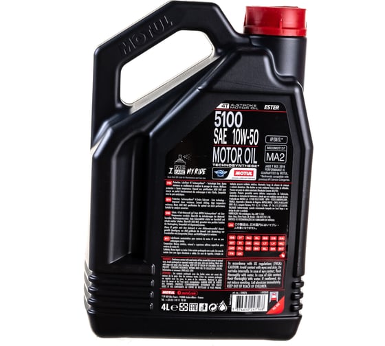 Моторное масло 5100 4T SAE 10W50 4 л MOTUL 104076