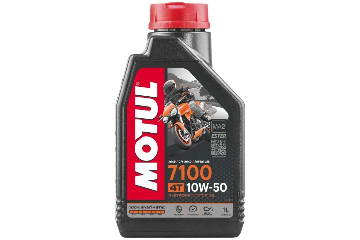 Моторное масло 7100 4T SAE 10W50 1 л MOTUL 104097 - выгодная цена, отзывы,  характеристики, фото - купить в Москве и РФ