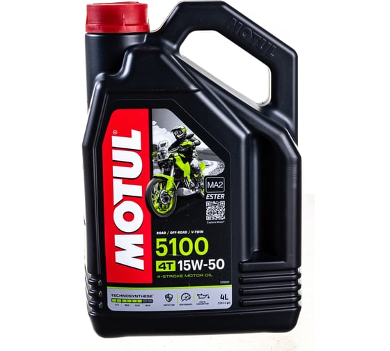 Моторное масло 5100 4T SAE 15W50 4 л MOTUL 104083