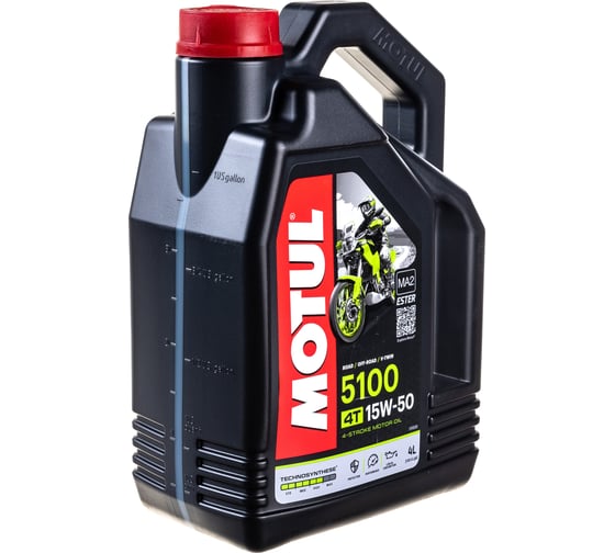 Моторное масло 5100 4T SAE 15W50 4 л MOTUL 104083