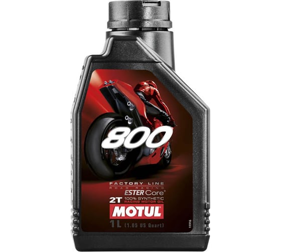 Моторное масло 800 2T FL ROAD RACING 1 л MOTUL 104041 1