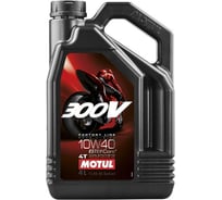 Моторное масло 300 V 4T FL Road Racing SAE 10W40 4 л MOTUL 104121