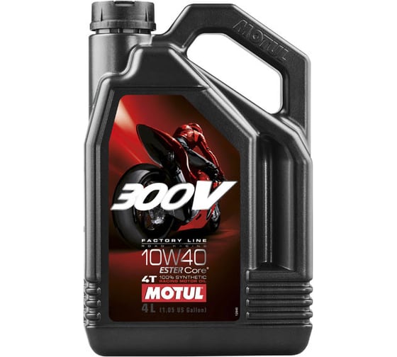 Моторное масло 300 V 4T FL Road Racing SAE 10W40 4 л MOTUL 104121