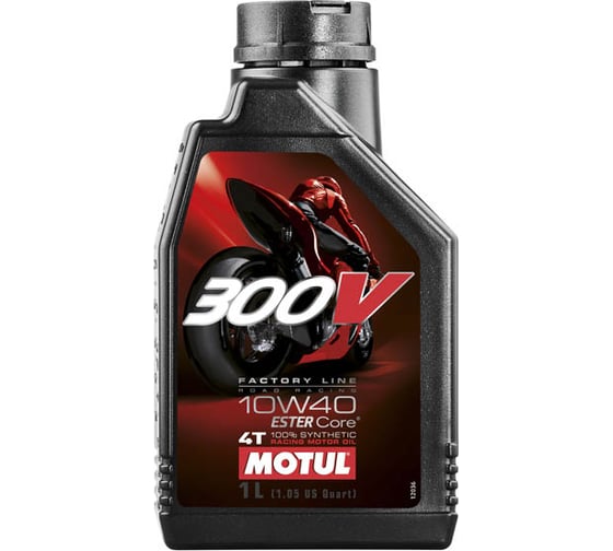 Моторное масло 300 V 4T FL Road Racing SAE 10W40 1 л MOTUL 104118