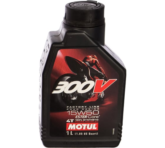 Моторное масло 300 V 4T FL Road Racing SAE 15W50 1 л MOTUL 104125 1