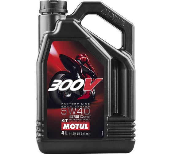 Моторное масло 300 V 4T FL Road Racing SAE 5W40 4 л MOTUL 104115 1