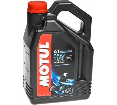 Моторное масло для мотоциклов 3000 4T SAE 10W40 4 л MOTUL 107693
